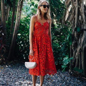 Copy of Self Portrait Arabella Lace Midi Dress as seen on Fashion Jackson